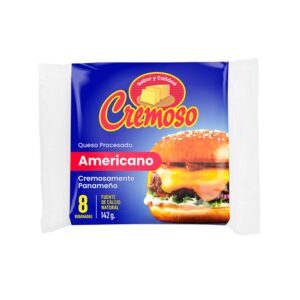 Cremoso Queso Amarillo Americano 8 Rebanadas