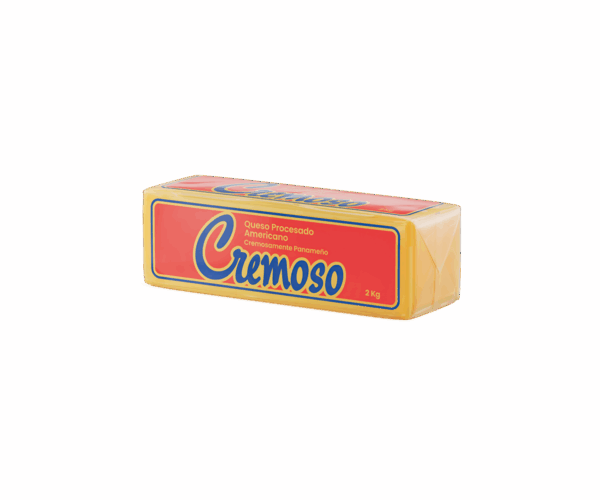 Cremoso Queso Amarillo Americano en Barra 2 Kg