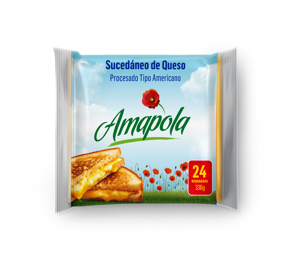Sucedáneo de Queso Tipo Americano Amapola 24 rebanadas