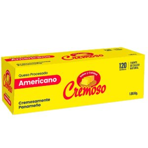 Cremoso Queso Amarillo Americano 120 Rebanadas
